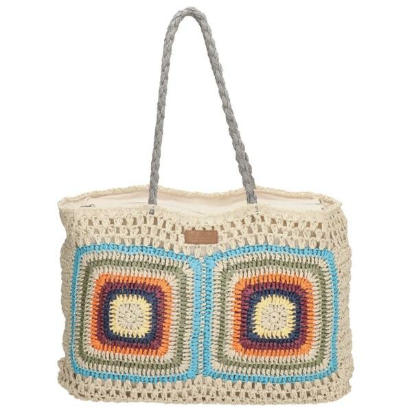 PE-Florence Shopper Natural Life Licht Natuur Turquoise
