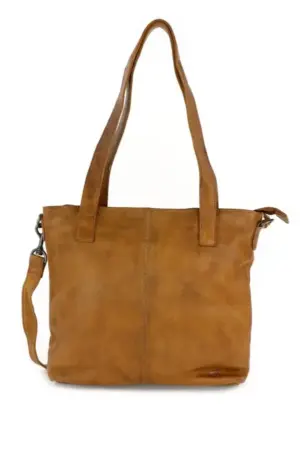 Hand/Schoudertas Bear Design Jilke Cognac