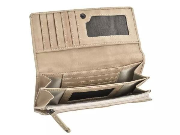 Bear Design Portemonnee Sterre 14 Pasjes Baltic Beige - Afbeelding 3