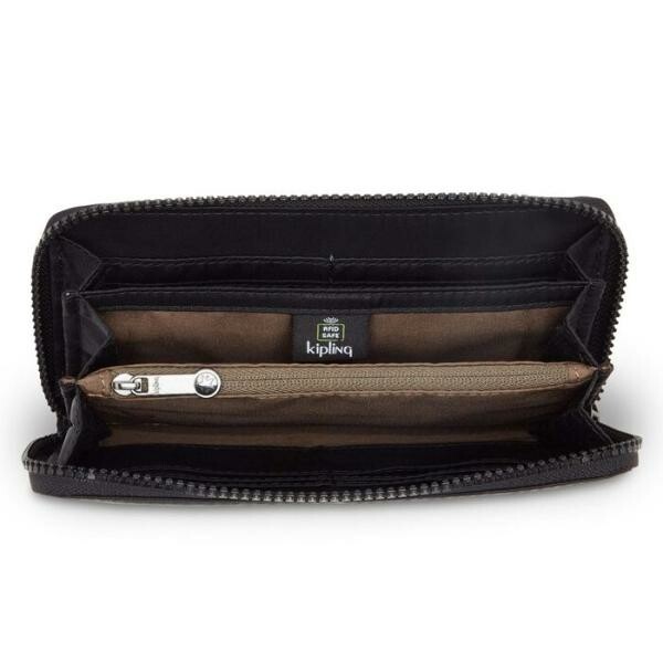 Kipling Portemonnee Imali 8 Pasjes Black Camo Emb - Afbeelding 3