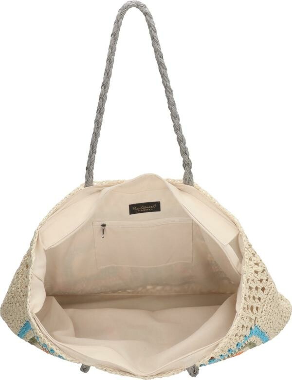 PE-Florence Shopper Natural Life Licht Natuur Turquoise - Afbeelding 3