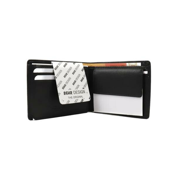 Bear Design Billfold Lucas Zwart - Afbeelding 3