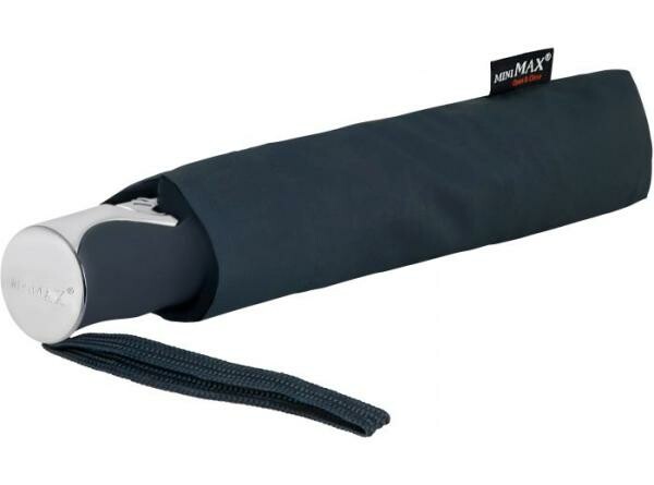 Impliva Paraplu MiniMAX Opvouwbaar Automatisch Sluiten/Openen Windproof 100cm Marine Blauw - Afbeelding 3