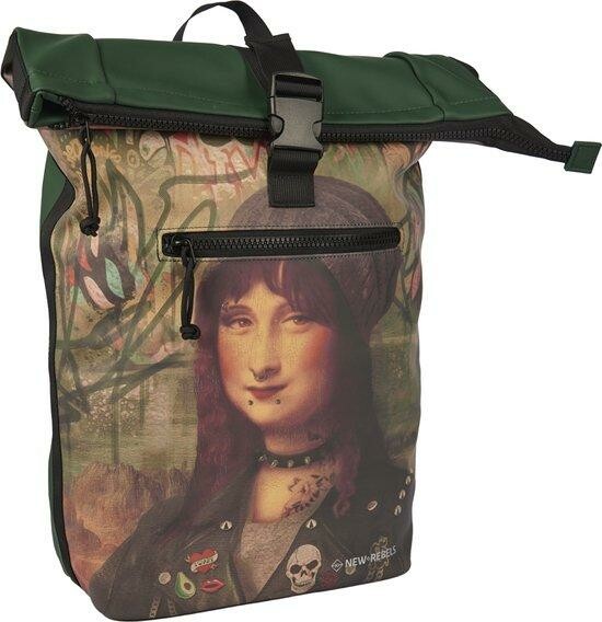 New Rebels Rugtas Waterproof 15.6'' Mart Art Mona Lisa - Afbeelding 4