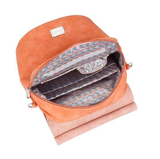 Hi-Di-Hi Schoudert/Rugtas Maple Orange-Powder Pink - Afbeelding 3