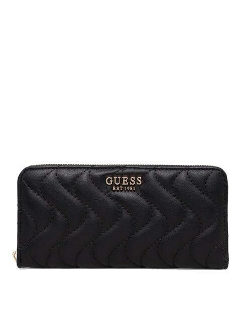 Guess Portemonnee Eco Mai Large Zip Around Black