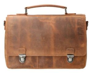 Leather Design Schoudertas Hunter Bruin