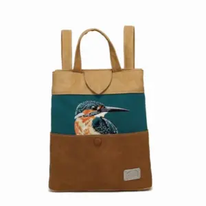Hi-Di-Hi Schouder/Rugtas Song Song Petrol/Peach/Cognac