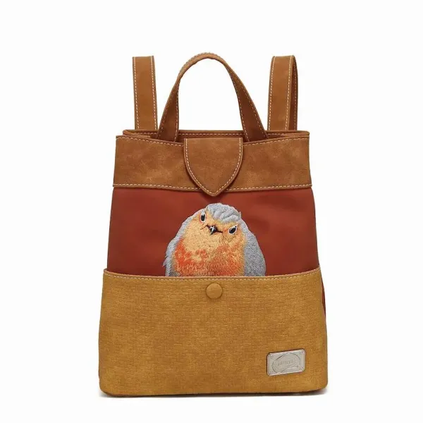 Hi-Di-Hi Schouder/Rugtas Song SongRed/Cognac/Peach
