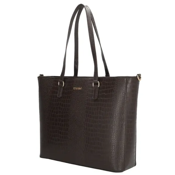 Charm Londen Shopper Midwood 15.4'' Donkerbruin - Afbeelding 2