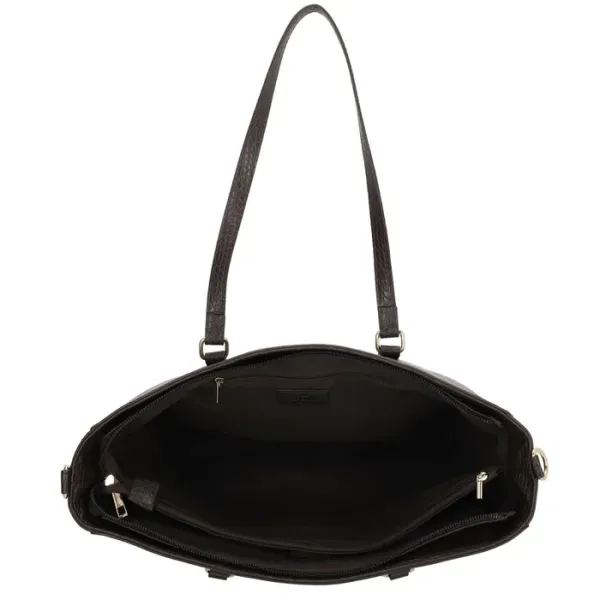 Charm Londen Shopper Midwood 15.4'' Donkerbruin - Afbeelding 4