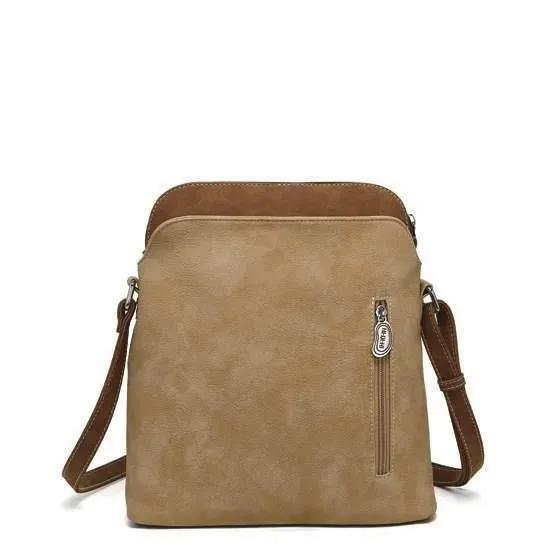 Hi-Di-Hi Schoudertas Whistle Peach/Cognac/Orange/Beige - Afbeelding 5