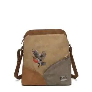 Hi-Di-Hi Schoudertas Whistle Peach/Cognac/Orange/Beige