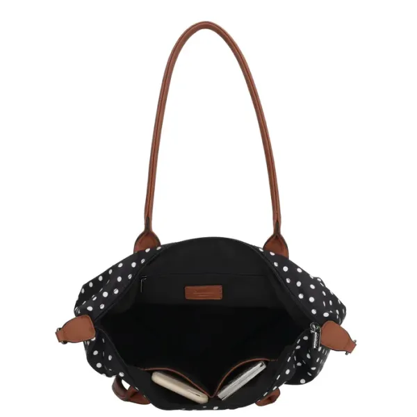 Charm Londen Shopper/Schoudertas Buckingham Wit-Zwart - Afbeelding 6