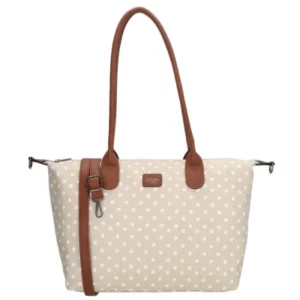 Charm Londen Shopper/Schoudertas Buckingham Wit-Taupe