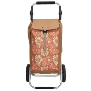 Beagles Boodschappentrolley Alberic Bloemen Bruin