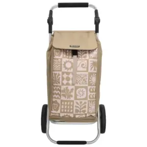 Beagles Boodschappentrolley Alberic Taupe Ruit