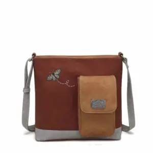 Hi-Di-Hi Schoudertas Quack Red/Orange/L.Grey
