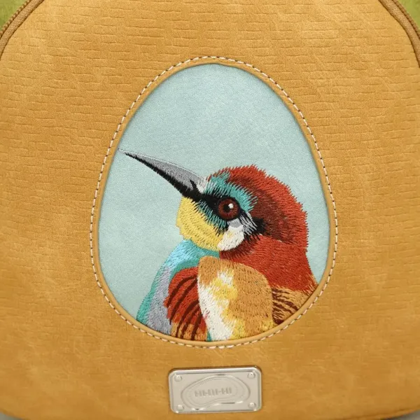 Hi-Di-Hi Rug/Schouder/Handtas Eggy Perzik-groen - Afbeelding 6