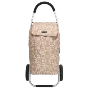 Beagles Boodschappentrolley Alberic Taupe Ruit