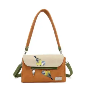 Hi-Di-Hi Clutch/Schoudertas Twiggle Oranje-Beige