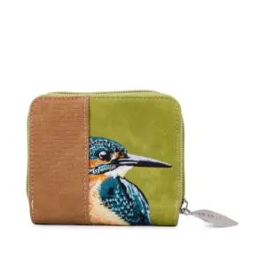 Hi-Di-Hi Portemonnee Kleine Ekster Groen-Cognac