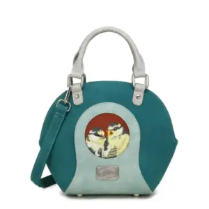 Hi-Di-Hi Hand/Schoudertas Best Friends Forever Petrol-Licht Blauw