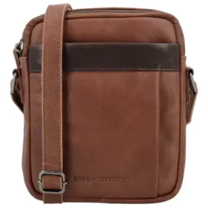 Hide & Stiches Schoudertas Donau Bruin