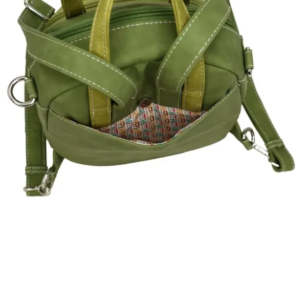 Hi-Di-Hi Rug/Schouder/Handtas Eggy Perzik-groen - Afbeelding 8