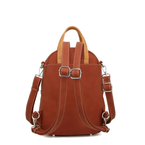 Hi-Di-Hi Rug/Schouder/Handtas Eggy Grijs-Oranje-Rood - Afbeelding 6