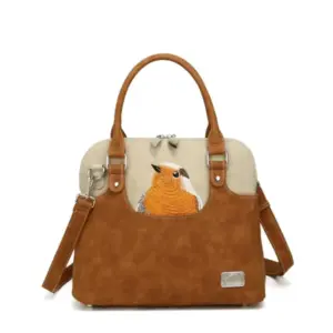 Hi-Di-Hi Hand/Schoudertas Pippo Cognac-Beige