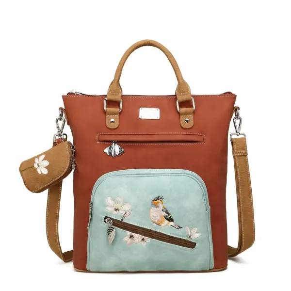 Hi-Di-Hi Shopper/Schoudertas Chit-Chat Rood-Licht Blauw