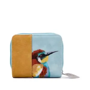Hi-Di-Hi Portemonnee Kleine Ekster Blauw-Perzik
