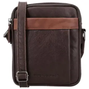 Hide & Stitches Schoudertas Donau Donkerbruin