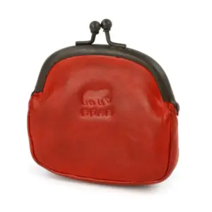 Bear Design Beugelportemonnee Lily rood