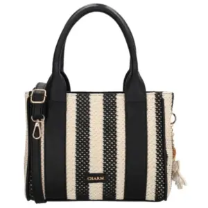 Charm Londen Hand/Schoudertas Capri Zwart