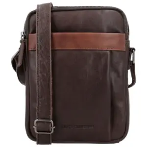Hide & Stitches Schoudertas Donau Donkerbruin