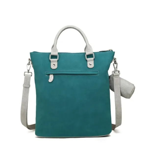 Hi-Di-Hi Shopper/Schoudertas Chit-Chat Petrol-Oranje - Afbeelding 6