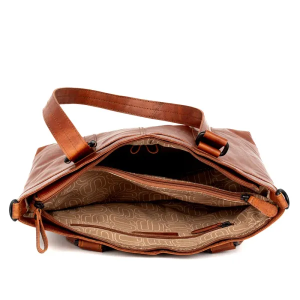 Spikes & Sparrow Bronco Shopper/Schoudertas Alexis Brandy - Afbeelding 4