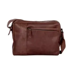 Spikes & Sparrow Schoudertas Ayden Donkerbruin