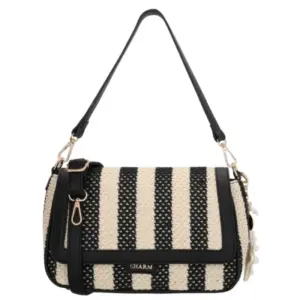 Charm Londen Hand/Schoudertas Capri Zwart