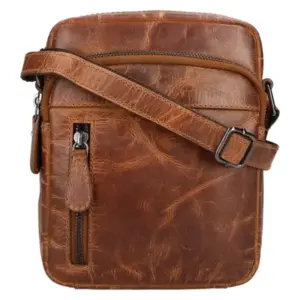 Leather Design Schoudertas Hunter Bruin