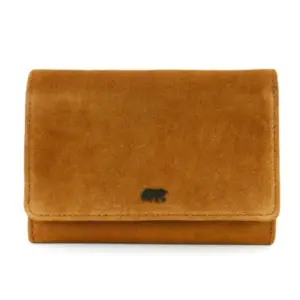 Bear Design Portemonnee Flappie Cognac