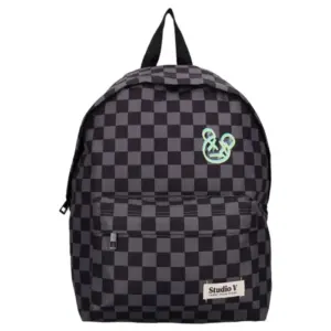 Studio V Kinderrugtas Double Check Zwart