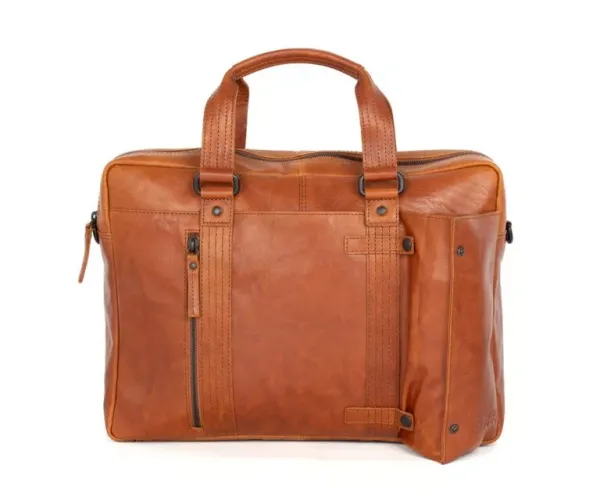 Spikes & Sparrow Laptoptas 15.6" Dexter Brandy - Afbeelding 5