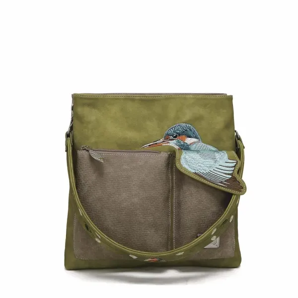 Hi-Di-Hi Schoudertas King Shopper L.Green/Beige - Afbeelding 2