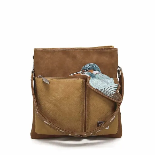 Hi-Di-Hi Schoudertas King Shopper Cognac/Peach - Afbeelding 2