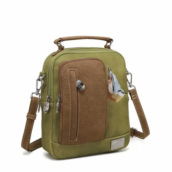 Hi-Di-Hi Hand/Schoudertas Little Climber L.Green/Cognac - Afbeelding 4