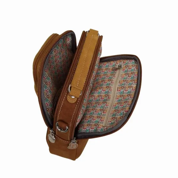 Hi-Di-Hi Hand/Schoudertas Little Climber Cognac/Peach - Afbeelding 2