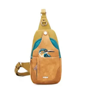 Hi-Di-Hi Schoudertas Carol Green/Teal/Brown